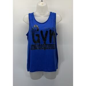Women’s Blue Nike Dri Fit Tank Top Exercise Is Medicine Size Medium